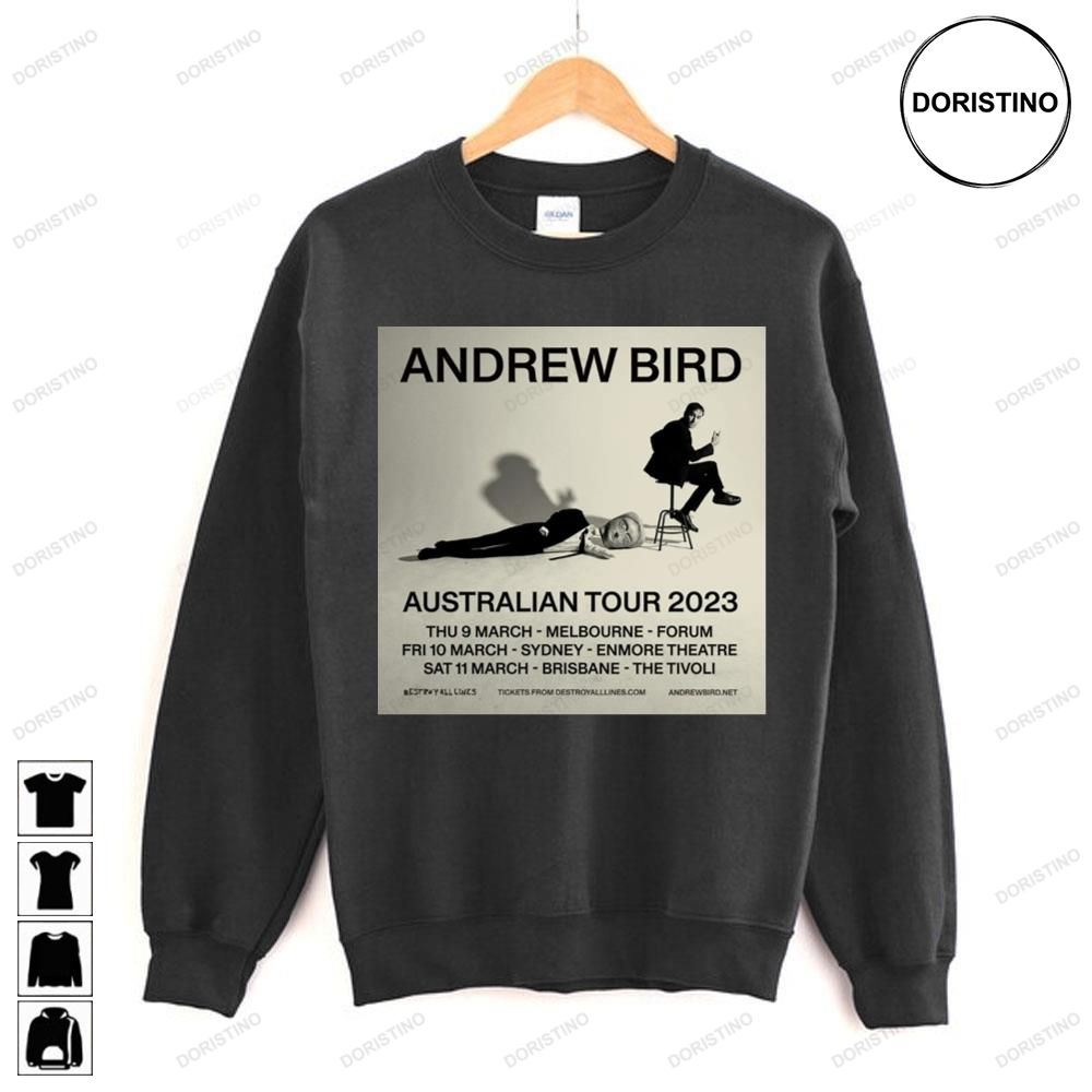 Andrew Bird Australian 2023 Tour Limited Edition T-shirts